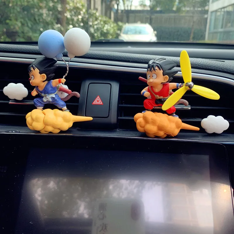 1Pcs Cartoon Anime Dragon Ball Son Goku Car Air Outlet Clip Ornament Aromatherapy Three-dimensional Interior Decoration Gifts