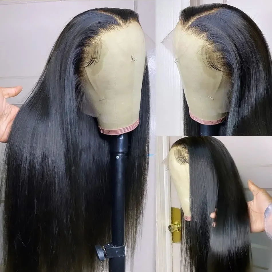 13x4 Bone Straight Lace Front Wig 28 30 Inch Lace Front Human Hair Wigs For Black Women Hd Brazilian Preplucked Lace Frontal Wig