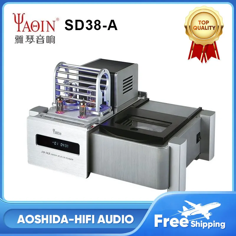 Yaqin SD-38A Tube CD Player HIFI 6SN7 Lamp Turner CD Player Hi-res Vacuum Electronic Tube Amplifier Home Audio Tube Amplifier