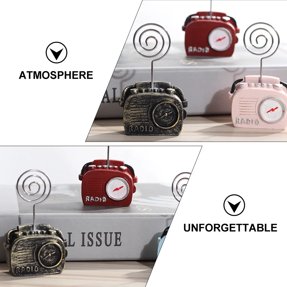 1 шт., ретро-телефон, радиообразная форма, зажим для карточек, держатель для заметок, идеально подходит для декора свадебной вечеринки, зажим для карточек, зажимы для фотографий
