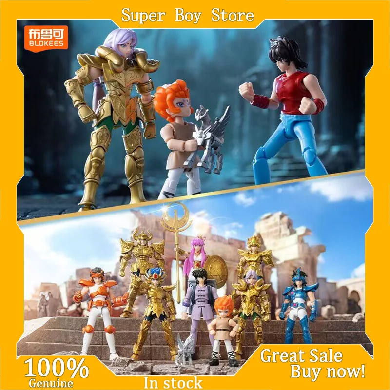 

Оригинальные фигурки Blokees Saint Seiya Galaxy Version 3 Gold Zodiac в слепой коробке, конструктор, коллекционная игрушка для мальчиков