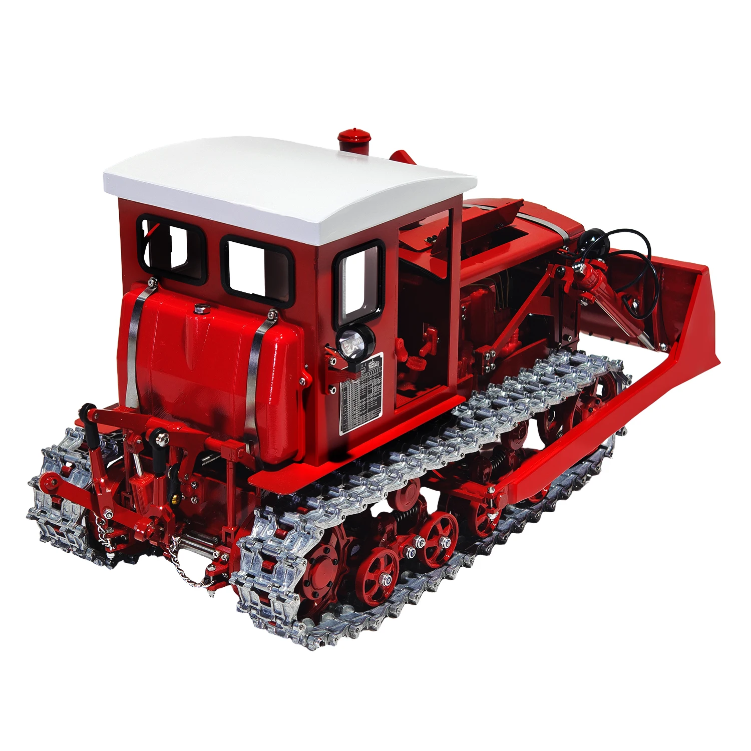 RC المعادن الهيدروليكية جرافة 1/12 التحكم عن بعد الزاحف جرار نموذج RTR جميع المعادن الآلات الزراعية نموذج RC اللعب #5