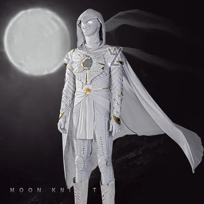 Moon Soldier Knight Cosplay Accessories Marc Spector Cloak Shirt Pants Shoes Gloves Armor Outfit Halloween Costumes for Men