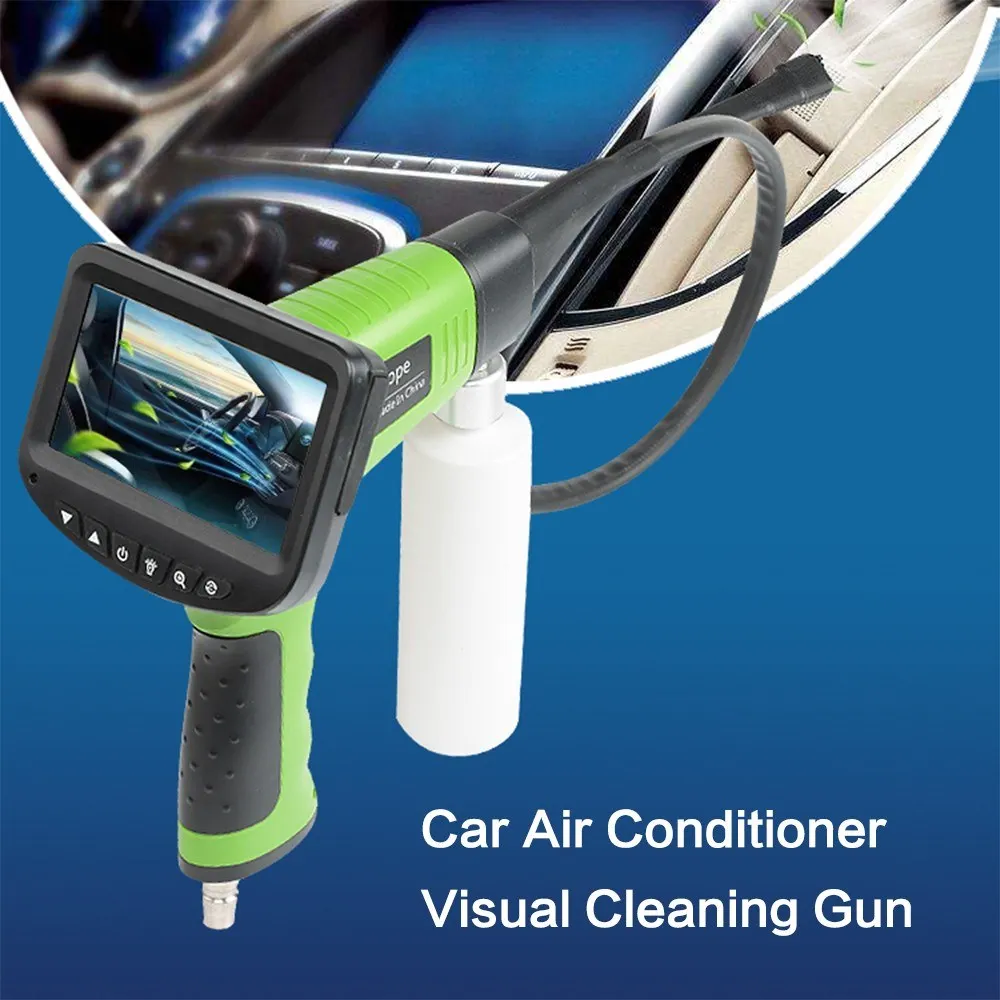 New Car Air Conditioner Cleaning Gun Pipeline Inspection Camera LCD Display Car Air Conditioner Visual Cleaning Gun