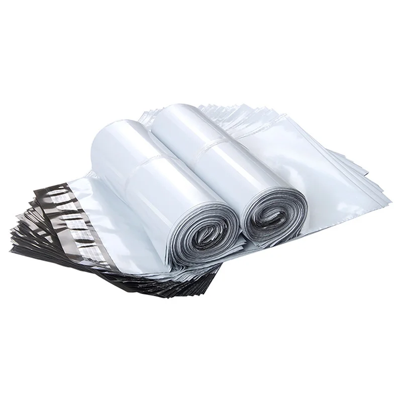 Self Adhesive Envelope Bag Plastic Express Sealed Packaging Pouch Gray White Mailing Bag For Express Bag Storage