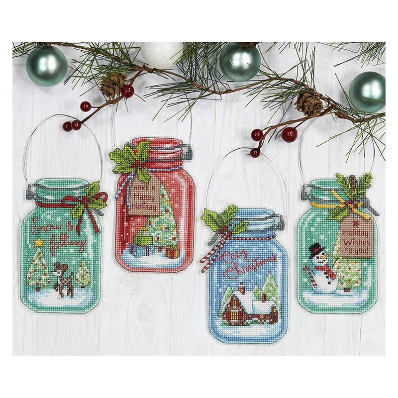 GUA103 Kit Christmas Chorus Ornament Festival Ornament Christmas Tree Decorations Cross Stitch Kits Cross-stitch Embroidery Set