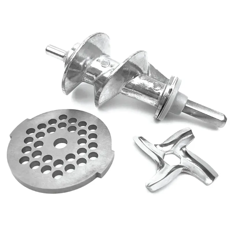 A21F-Accesorios para picadora de carne, carcasa para picadora de carne, combinación en espiral, tuerca de tornillo para picadora de carne, cortador, bandeja de carne para Moulinex
