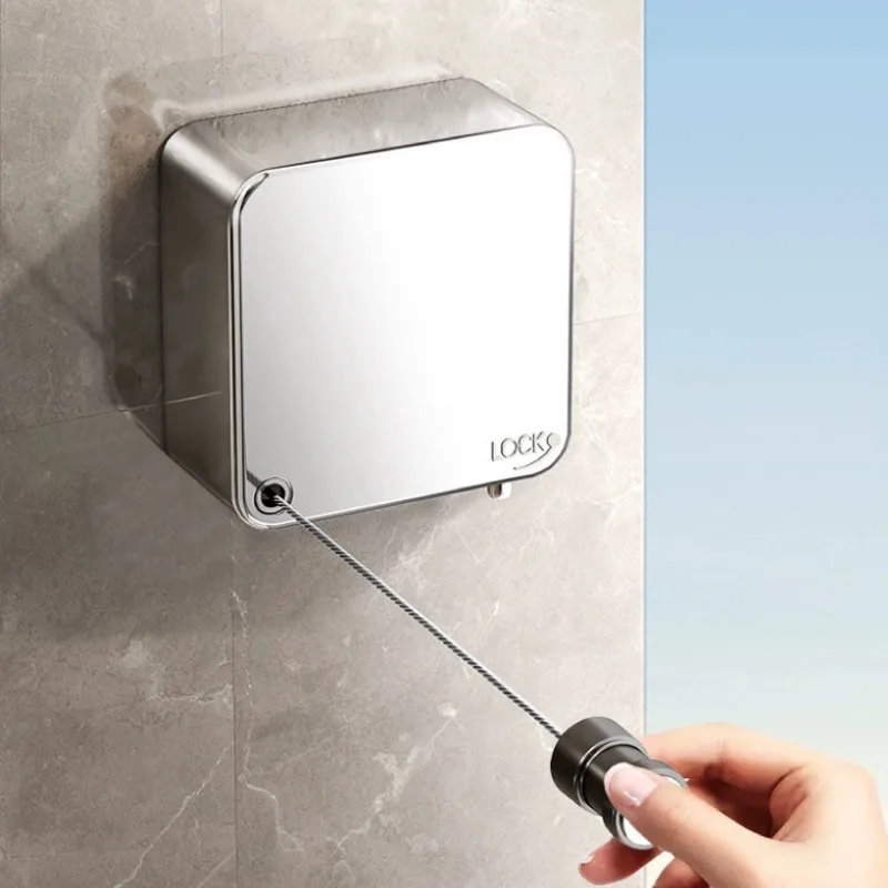 

Линия для сушки одежды, невидимое выдвижное одеяло для сушки балкона, стальной трос, термоусадочная веревка, нержавеющая сталь 304