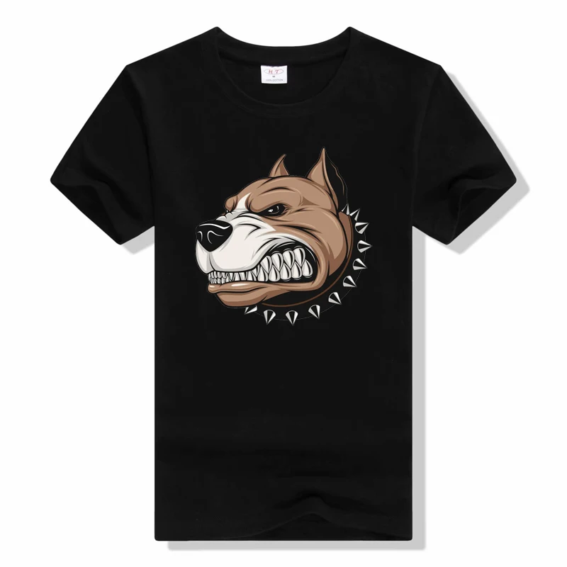 Cruel and Ferocious Dog T Shirt Funny Print tee Summer Fashion Harajuku Short sleeved t Shirt casual Round Neck top tee