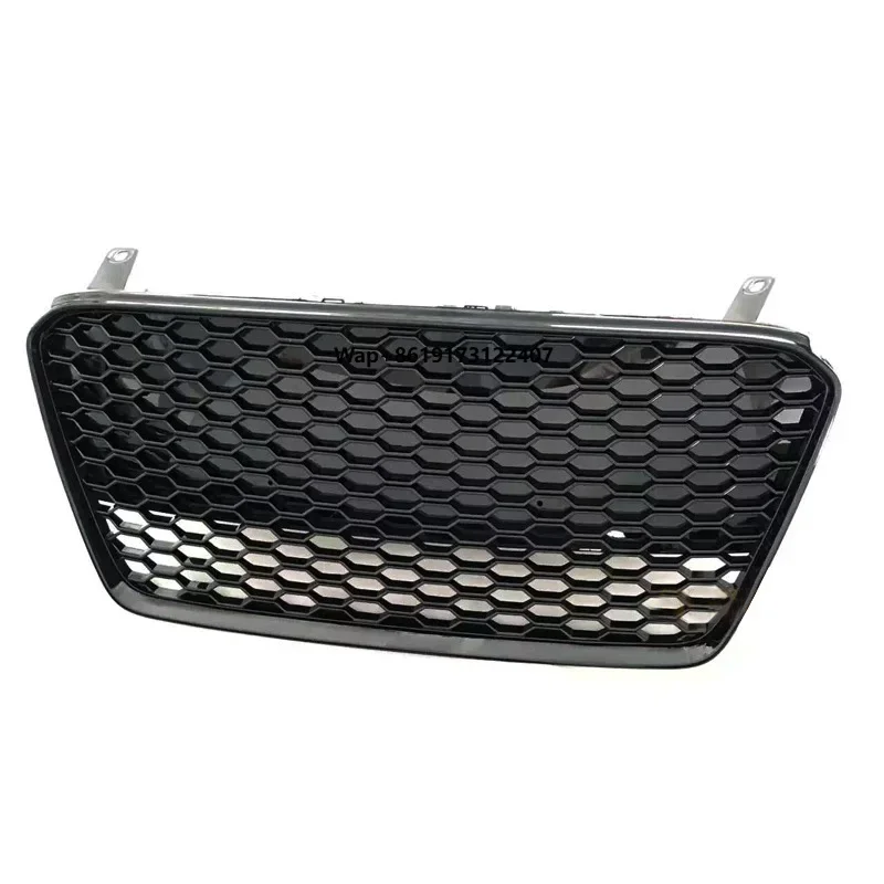 

Car R8 Upgraded RS8 Style Honeycomb Front Grille R8 Mesh Gloss Black Front Bumper Grill for R8 2007-2016