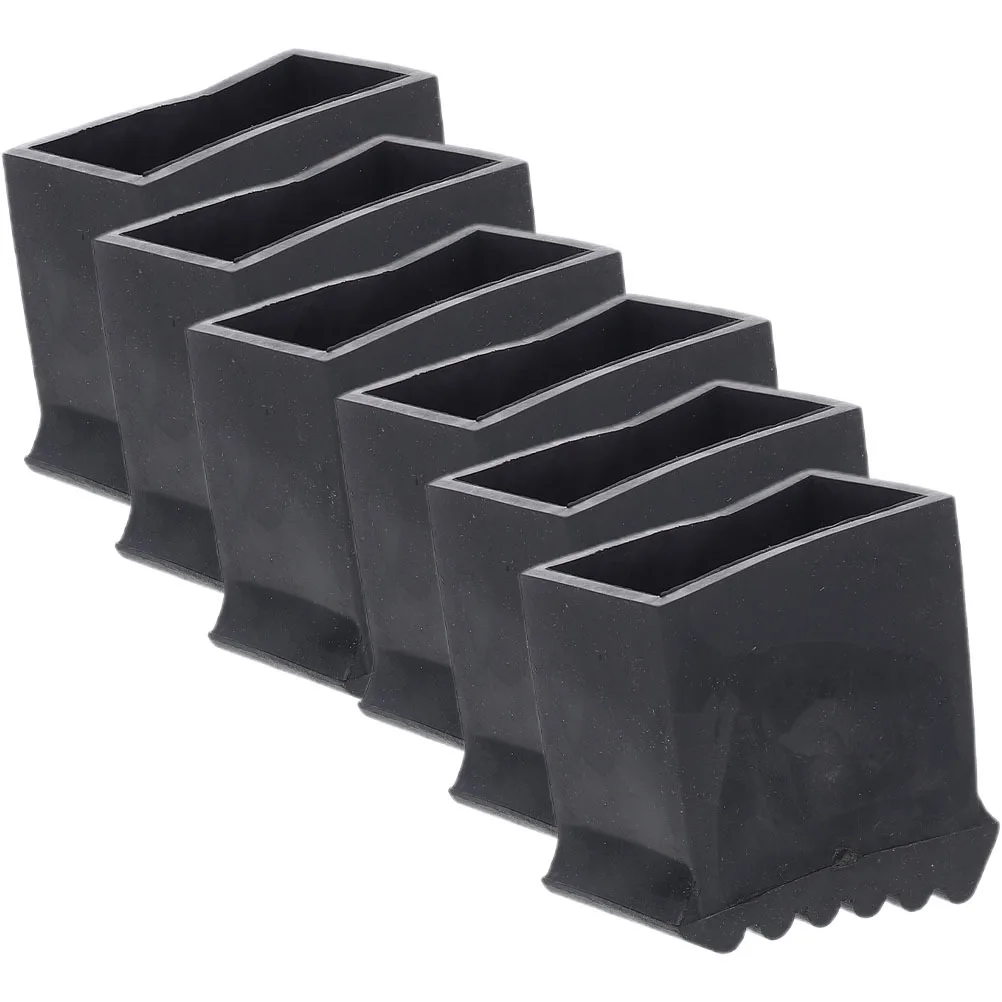 6Pcs Insulated Ladder Feet Covers Durable Rubber Non-Slip Ladder Foot Protector Replacement Mat for Home Construction