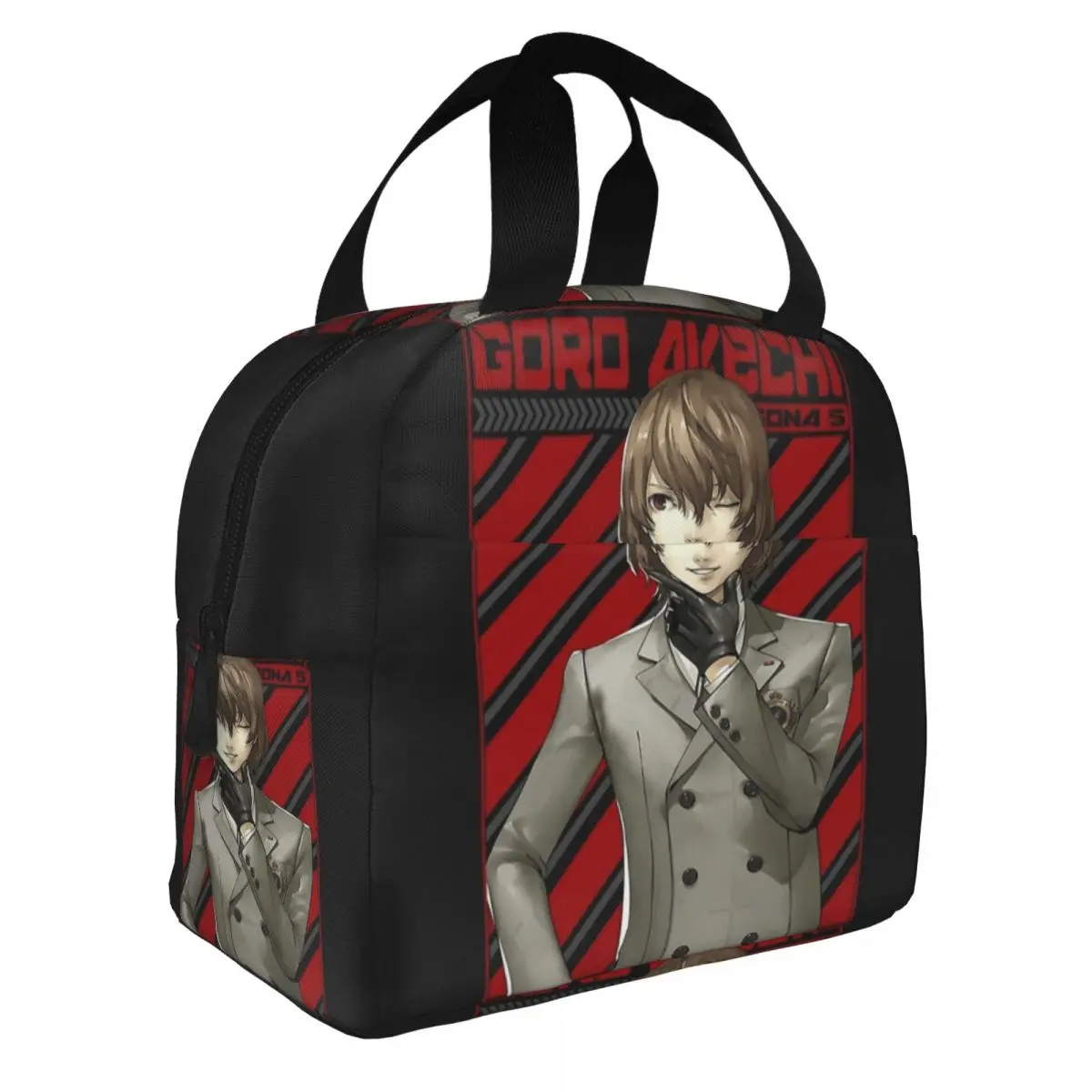 PERSONA GORO AKECHI Insulated Lunch Bags Leakproof  Personas Lunch Container Cooler Bag Lunch Box Tote Office Travel Bento Pouch