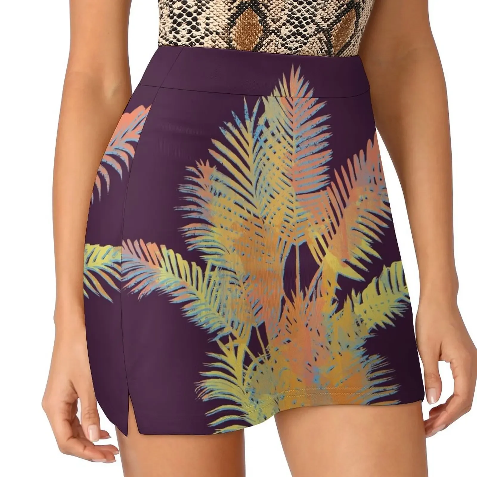 

Colorful Tropical Vibes Mini Skirt Women's summer skirts Short skirts