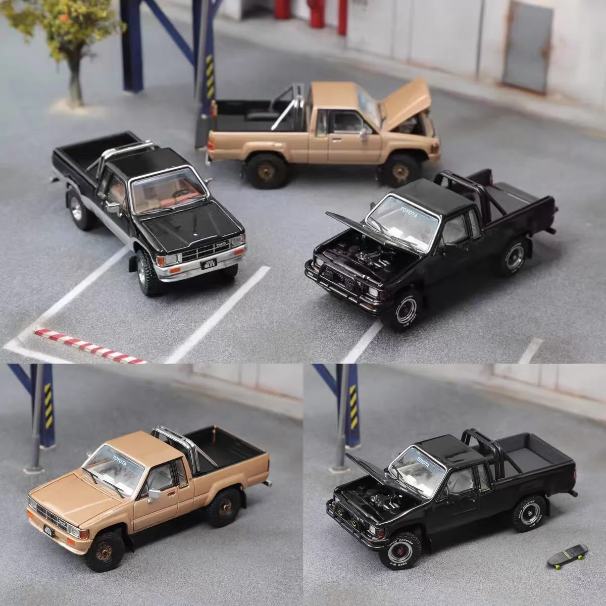 

GCD 1:64 Hilux SR5 модель пикапа из сплава с открывающейся крышкой