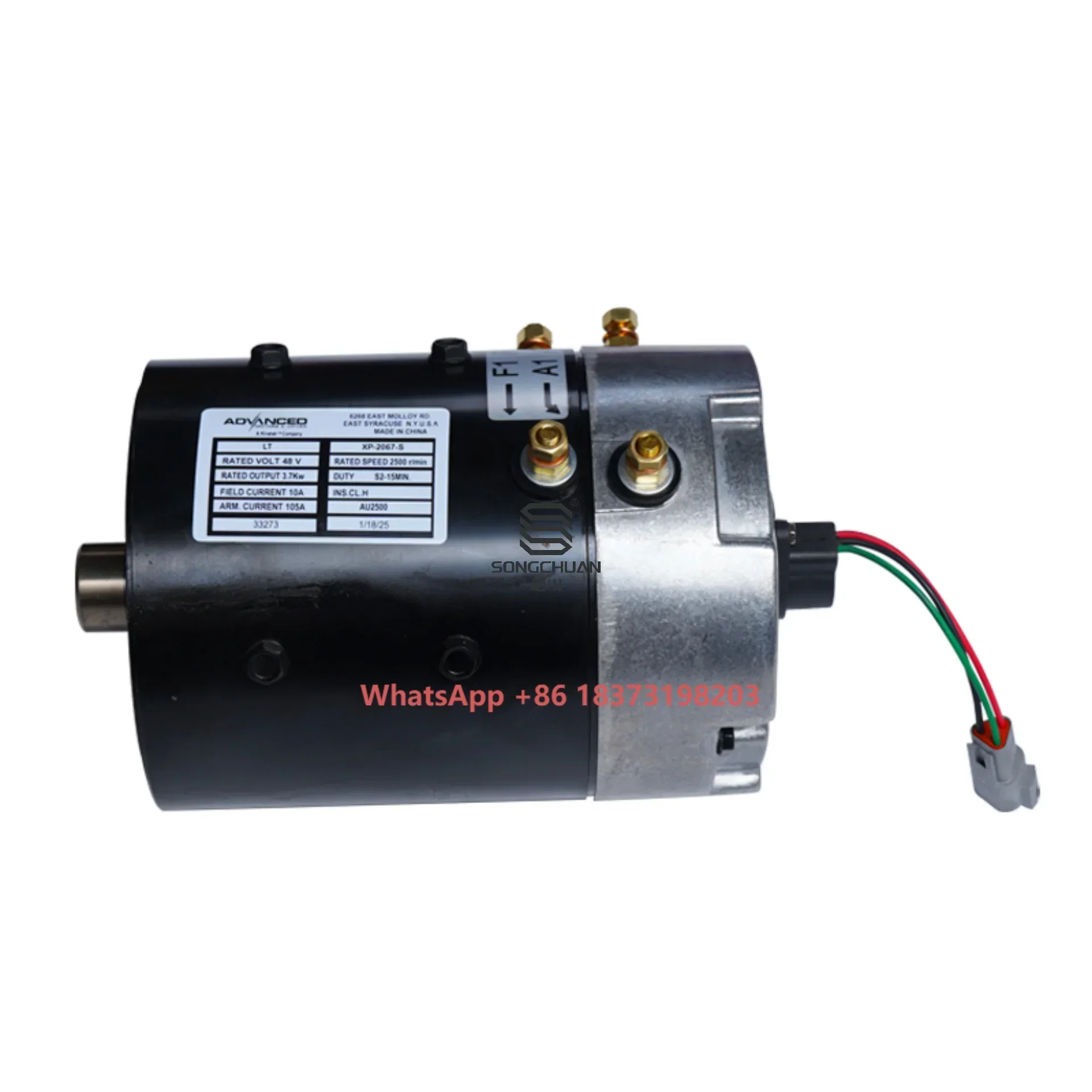 

Club Car 48V 3.7kw Electric Motor Model 102240102/1027050-01/102705001