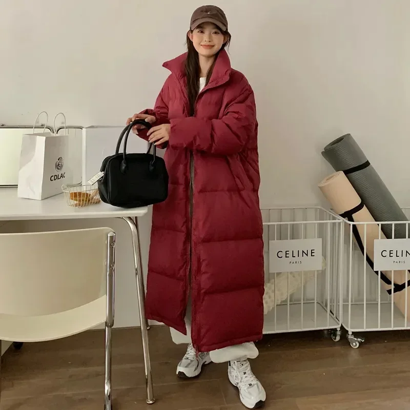 Parka manteau femme 2025 mode vers le bas coton veste épaissir hiver ample longue veste femme coupe-vent imperméable vêtements d'extérieur chauds
