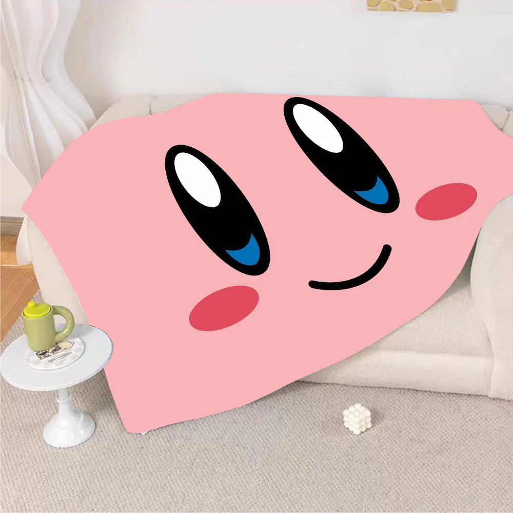 

Cartoon Cute K-kirby Funny Blanket Design Lightweight Throw Blanket For Dorms, Naps, Living Room, Office,Sofa,All-Season