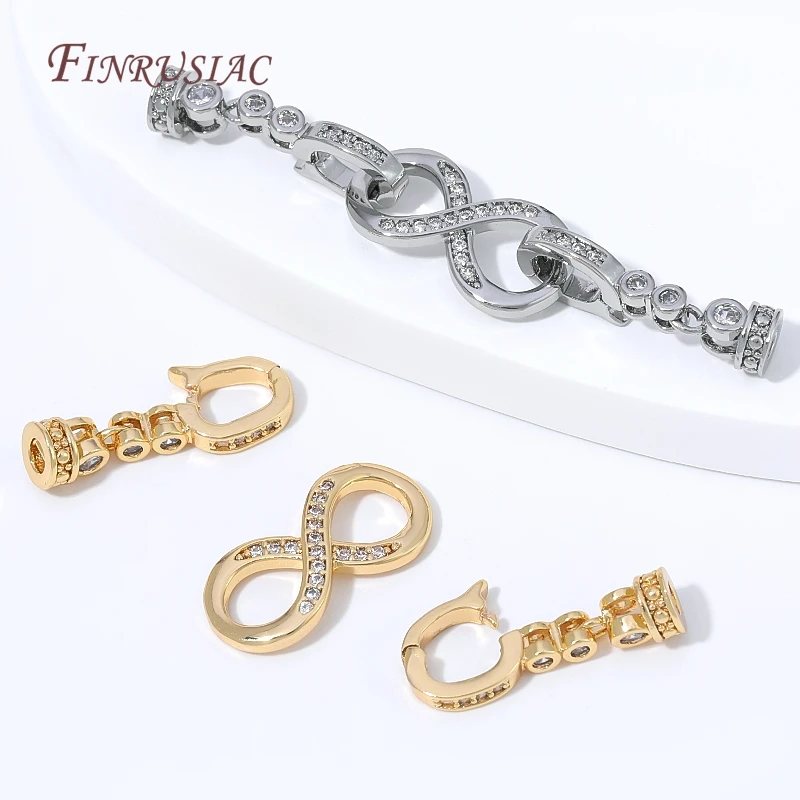 18K Gold Plated CZ Clasp Connectors with Cubic Zirconia – Luxury Jewelry Findings For DIY Necklace&Bracelet Making Supplies image 5