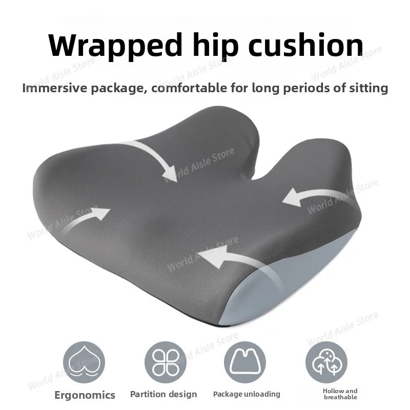 

1pc Ergonomic Seat Cushion Memory Cotton Travel Office Chair Pillow Car Seat Cushion Waist Support Pain Relief,U-Shaped Seat