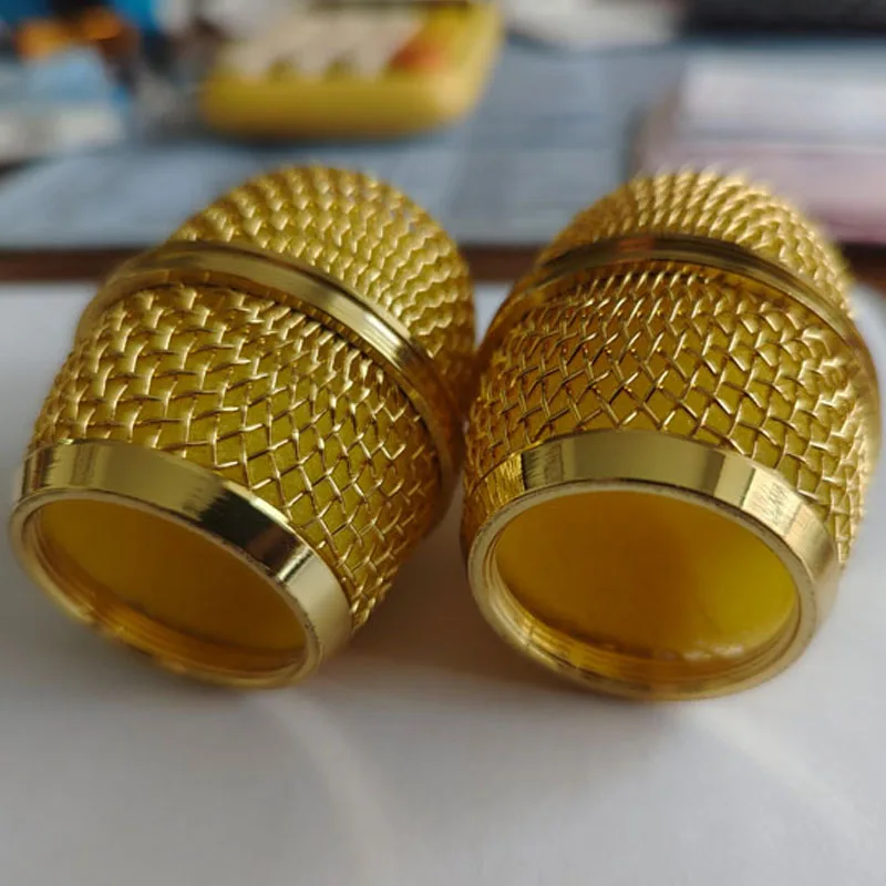 10 Stück Beta87A Kabelmikrofon, galvanisch beschichtet, poliertes Gold, Metallgitter, Metallkugel für Shure-Mikrofonzubehör, Großhandel – Detail 2