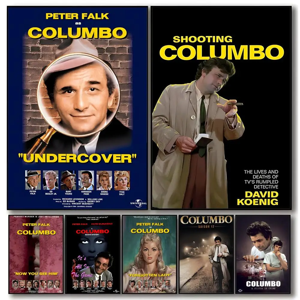Classic detective series Columbo Poster Aesthetic Dorm & Bedroom Wall Art Decor