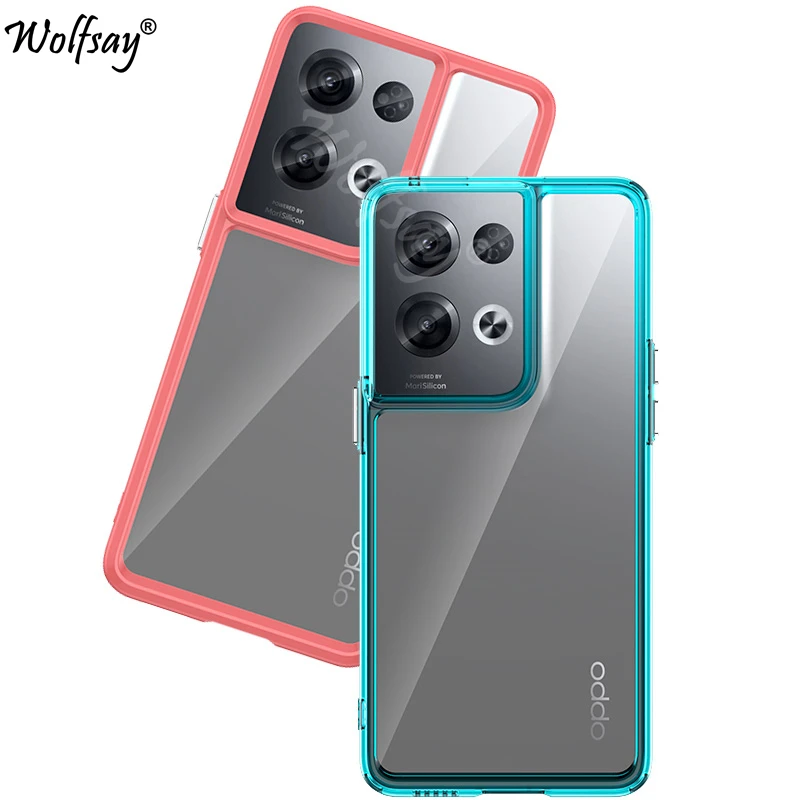 Funda transparente suave para Oppo Reno 8 Pro 5G, funda de silicona de Color para Reno 8 Pro 5G, Oppo Reno 8 Pro Plus 7 8 Lite