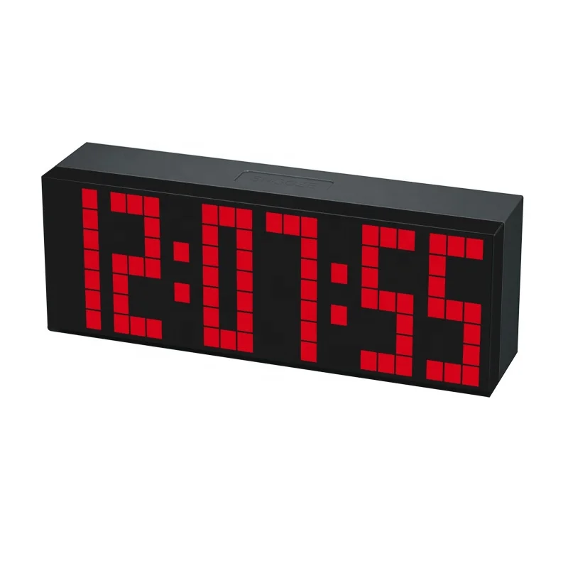

Optical Illusion 7 Colors Electronic Creative Color LED Digital Smart Pixel Clock for Home Office Deco
