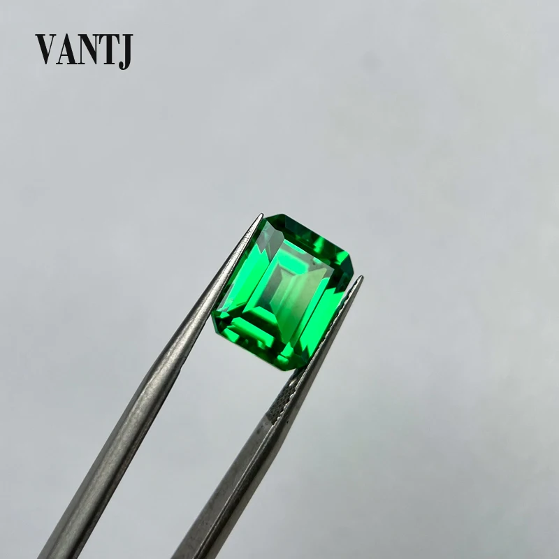 

Драгоценный камень VANTJ из алюминиевого граната YAG, драгоценные камни квадратной формы, искрящий зеленый цвет для изготовления ювелирных изделий своими руками