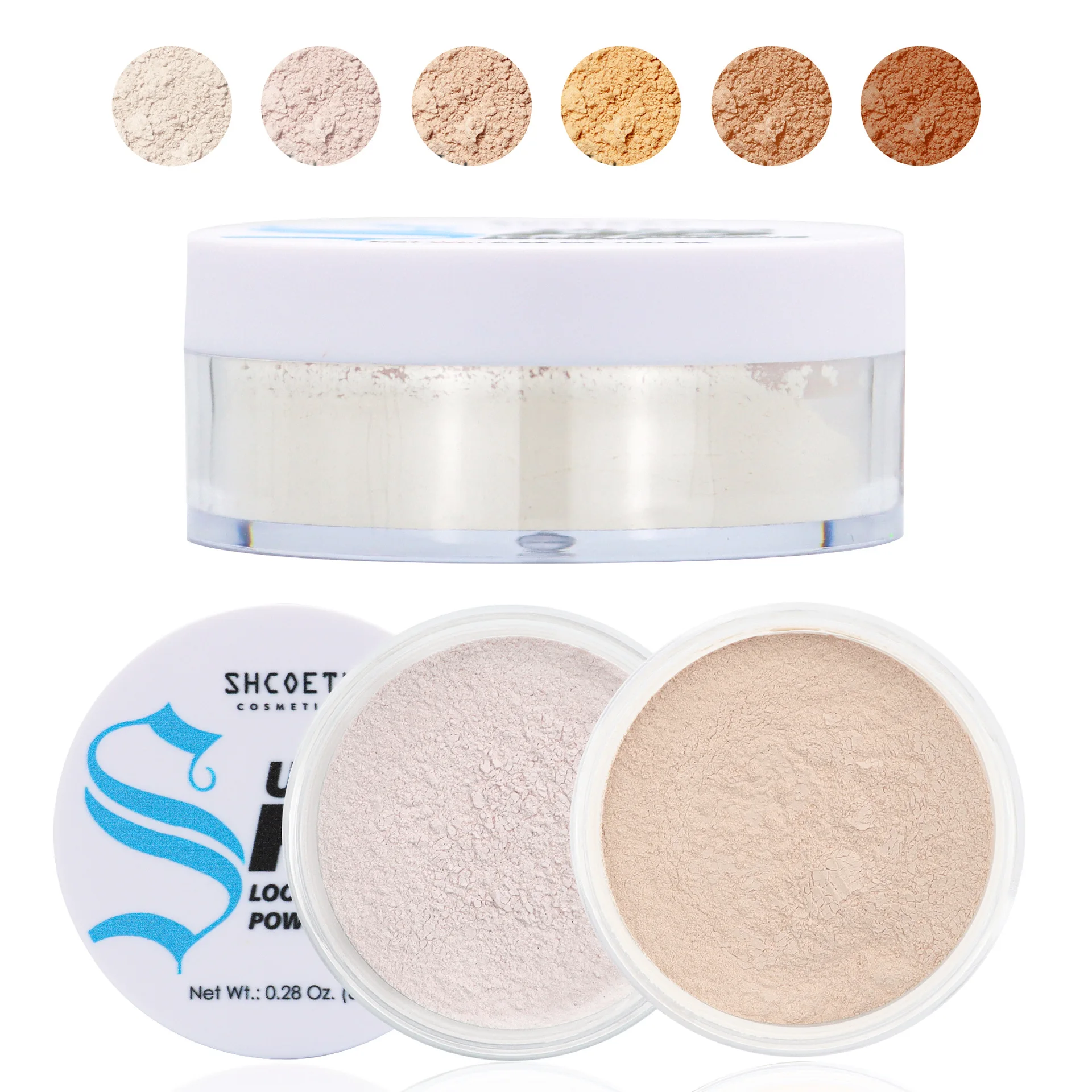 Matujący puder sypki w proszku bananowy wodoodporny odporny na pot puder korekcyjny naturalny przezroczysty puder do konturowania puder utrwalający makijaż twarzy