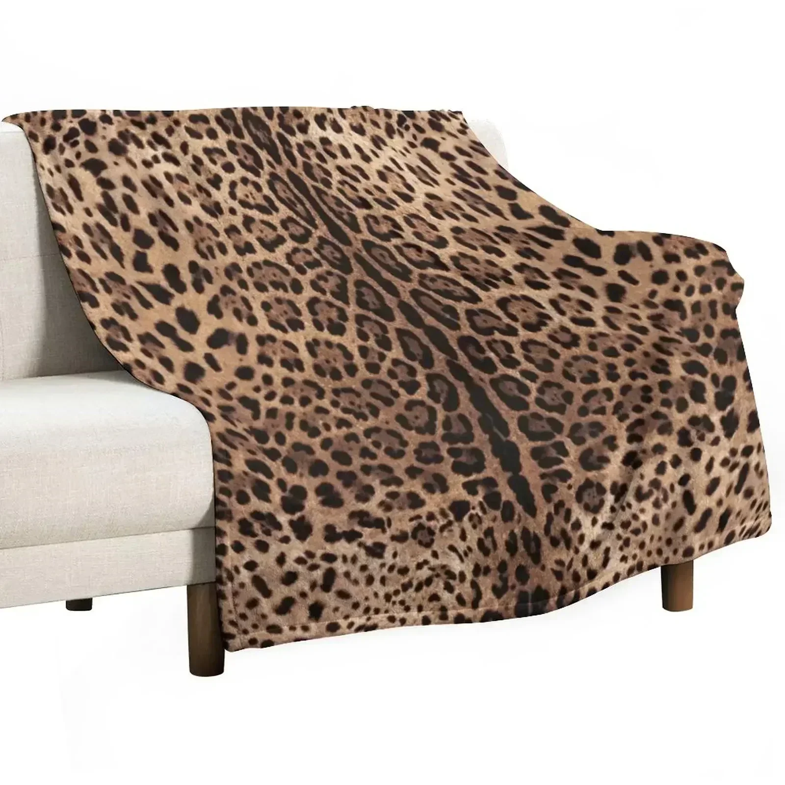 

Leopard Print Skin Throw Blanket Custom Weighted Sleeping Bag Blankets