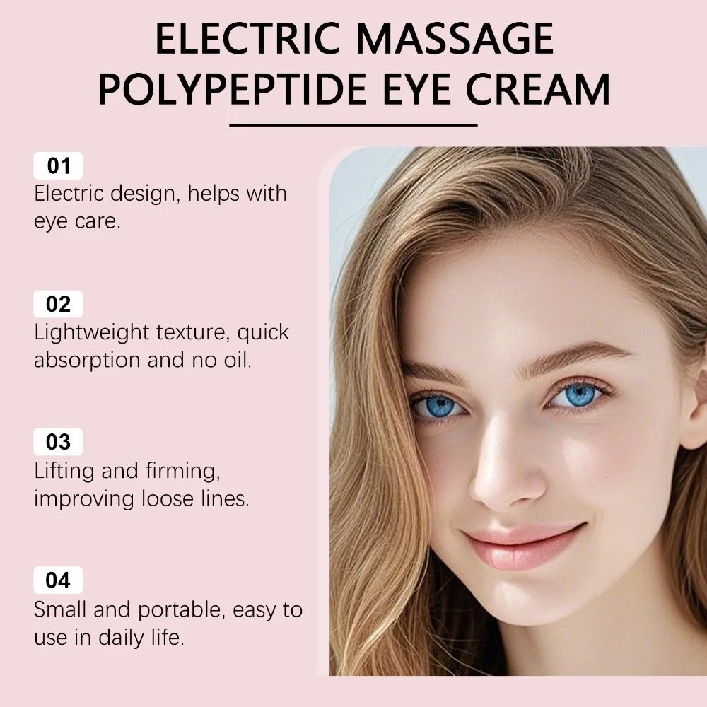 

Moisturizing Electric Massage Eye Cream Hydrating with Gentle Vibration Eye Cream Anti-Wrinkle Tired Eye Refreshment