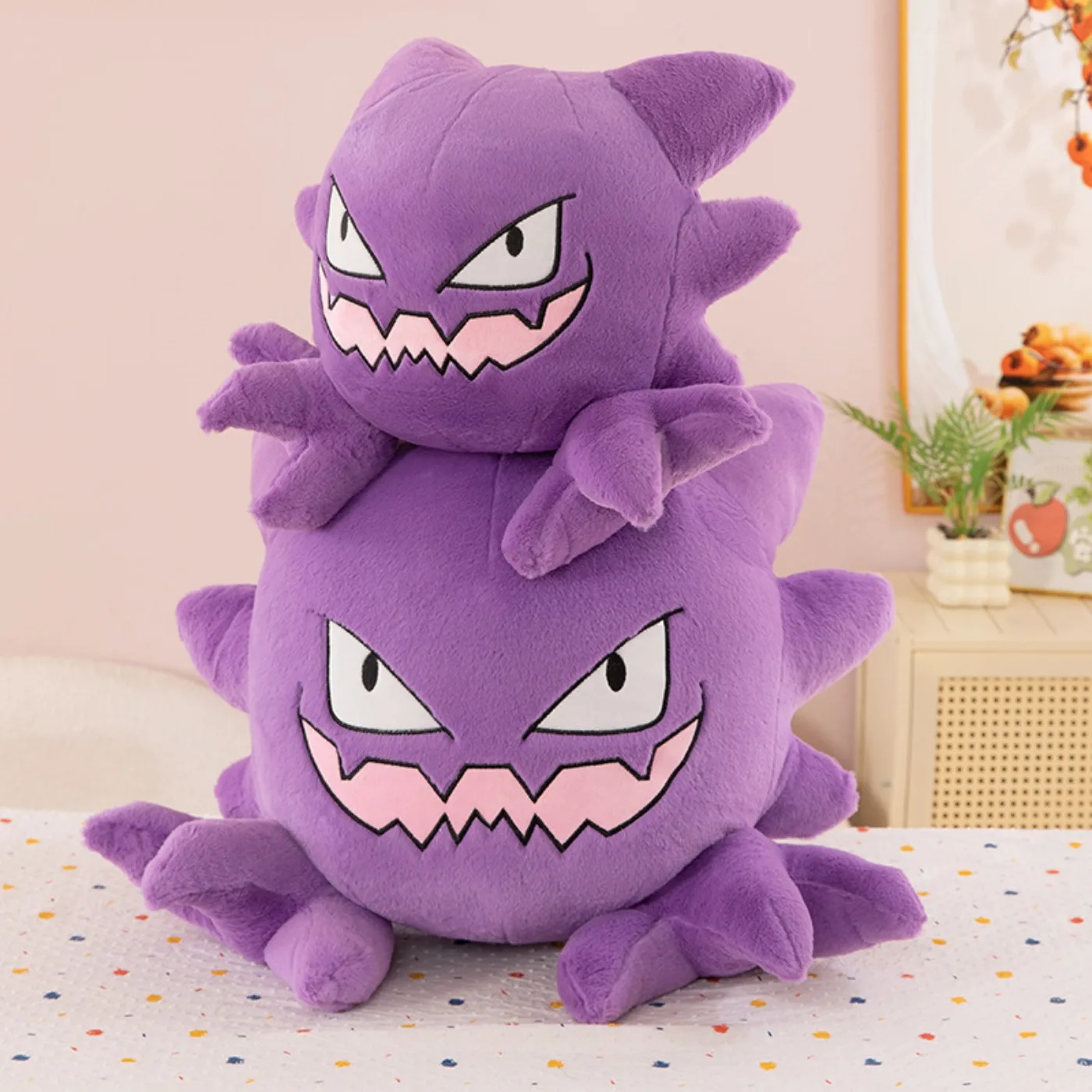25-30cm Kawaii Ghost Pokemon Gastly Haunter Gengar Plush Toy Stuffed Anime Decor Soft Doll Cartoon Sofa Pillow Cute Gift