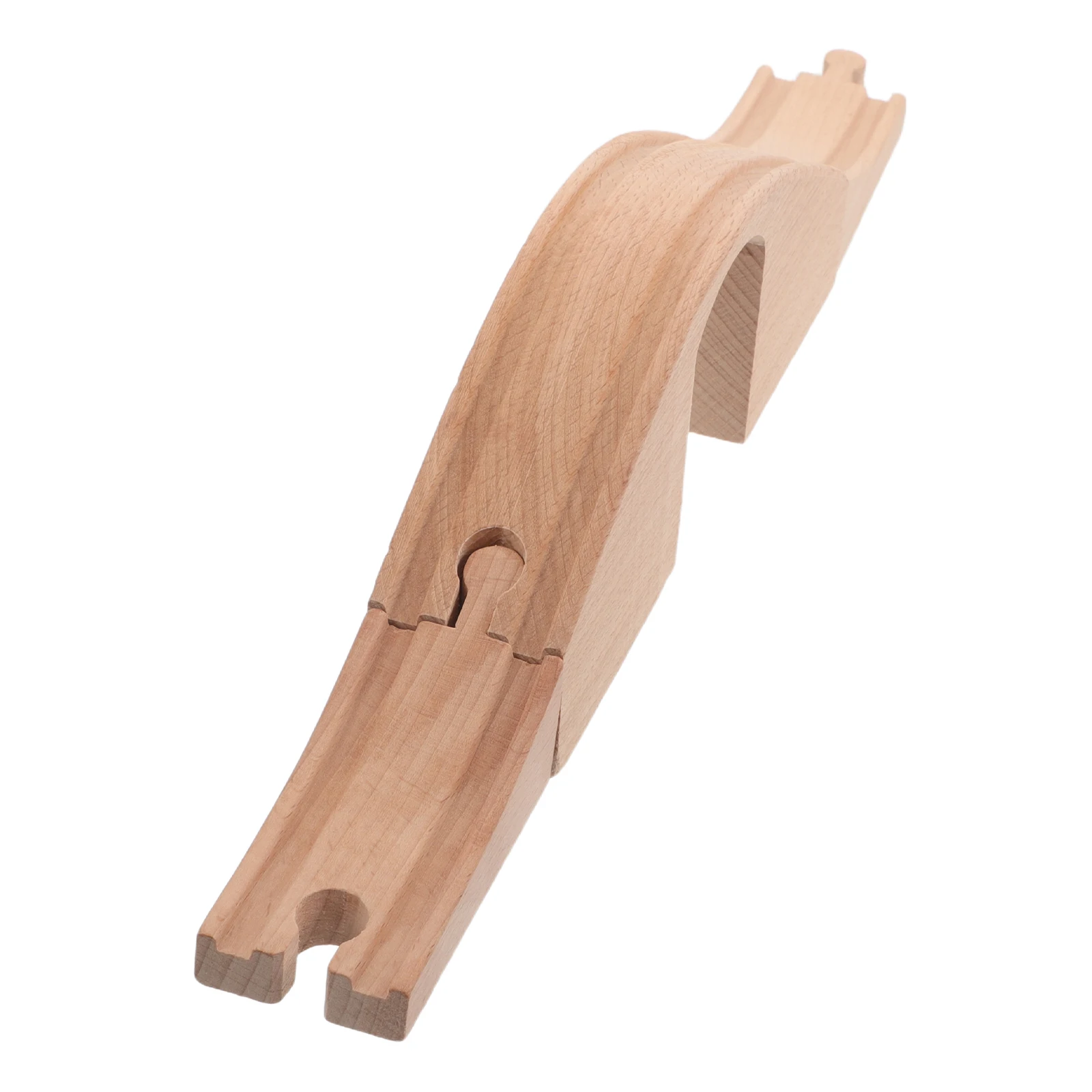 

Wooden Train Track Bridge Set: Diy Expandable Railway Connection For Kids Building Blocks Stem Compatible With Railroad