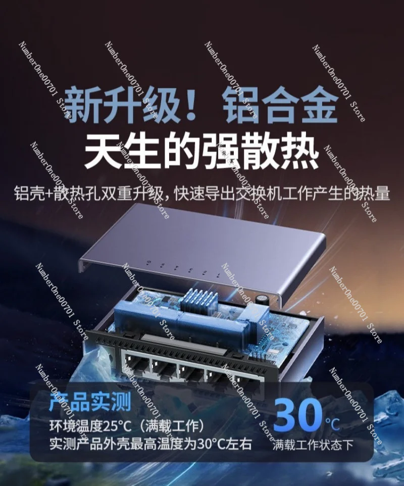 Gigabit Switch 5/8/16/24 Port 2.5G 10G PoE Extender for Router Modridge Cat8 Splitter Traffic Divider