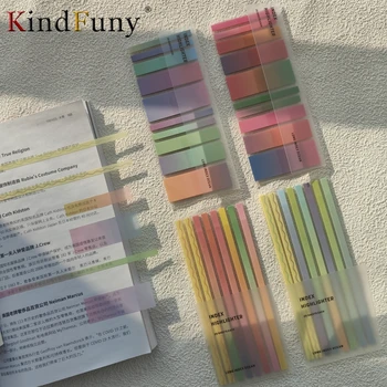 160/200 枚ステッカー透明ブックマークインデックスタブフラグ付箋文具タブメモパッド学校事務用品