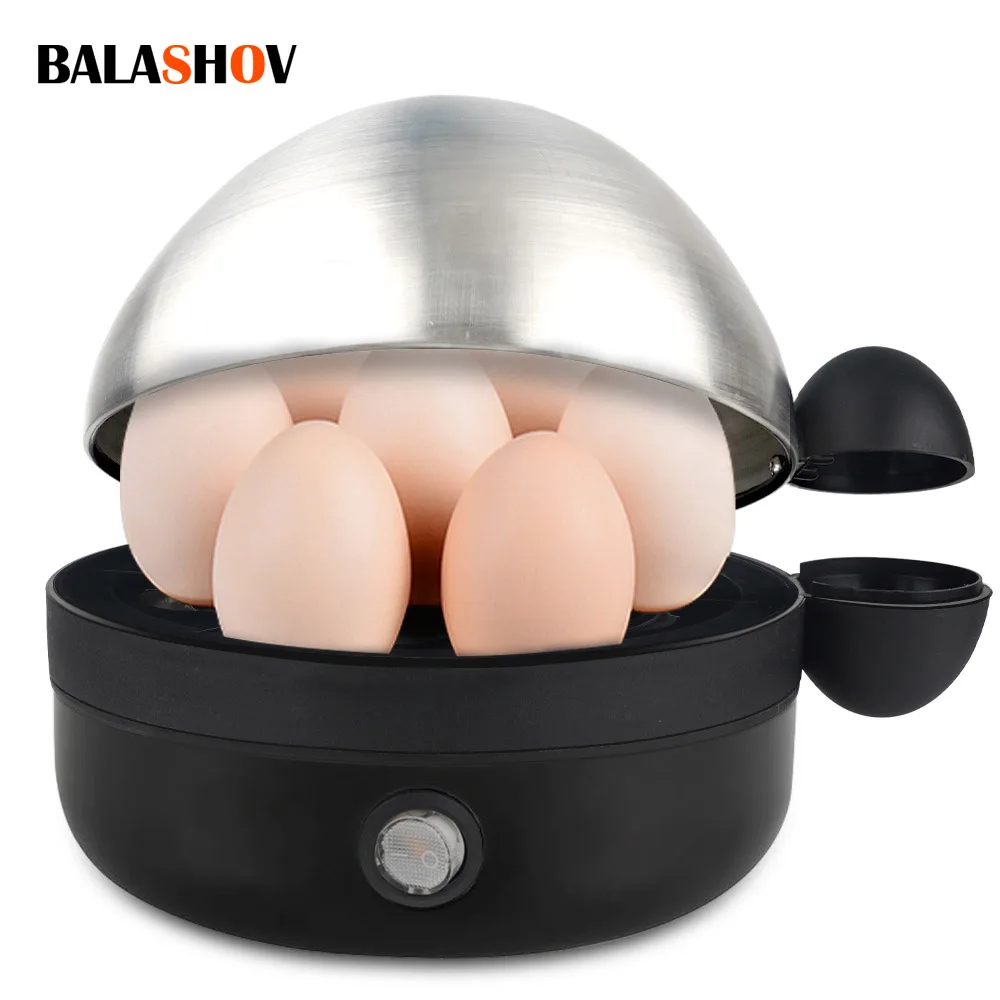 360W Electric Egg Boiler 7 Eggs Steamer Multifunctional Cooker with Auto Shut Off for Omelet Soft Medium and Hard Boiled Eggs EU
