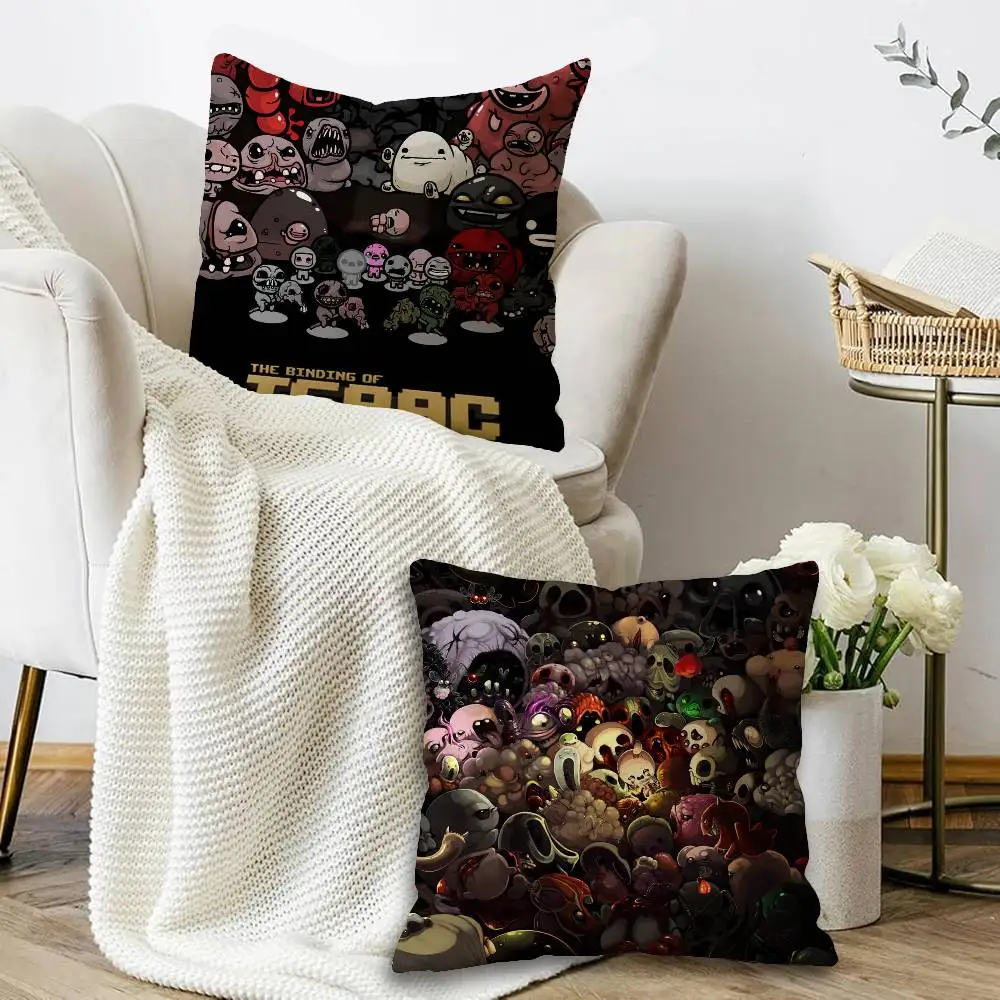 Anime The Binding Of Isaac Cushion Cover Inches Farmhouse Decor Home Throw Pillow Covers for Couch Decorations