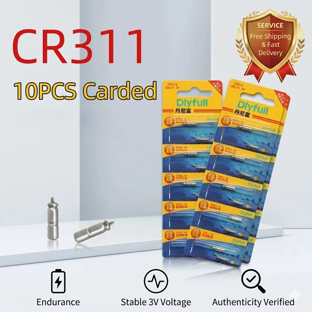 

CR311 3V Lithium Coin Cell Battery 2-10PCS for Electronic Night Fishing Float Bobber Tackle