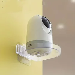 1Clear Adhesive Floating Shelves for Cameras and Monitors - No Diamond Wall Racks for Office, Home Decor, Bathroom Storage