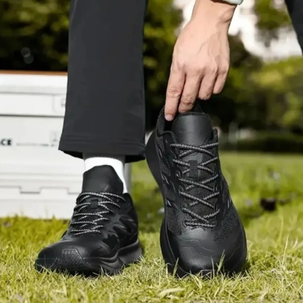 2025 جديد المشي لمسافات طويلة والجري في الهواء الطلق أحذية رجالية الرجعية حذاء كاجوال تنفس عصري ومريح 39-48 ثلاثي الألوان #2