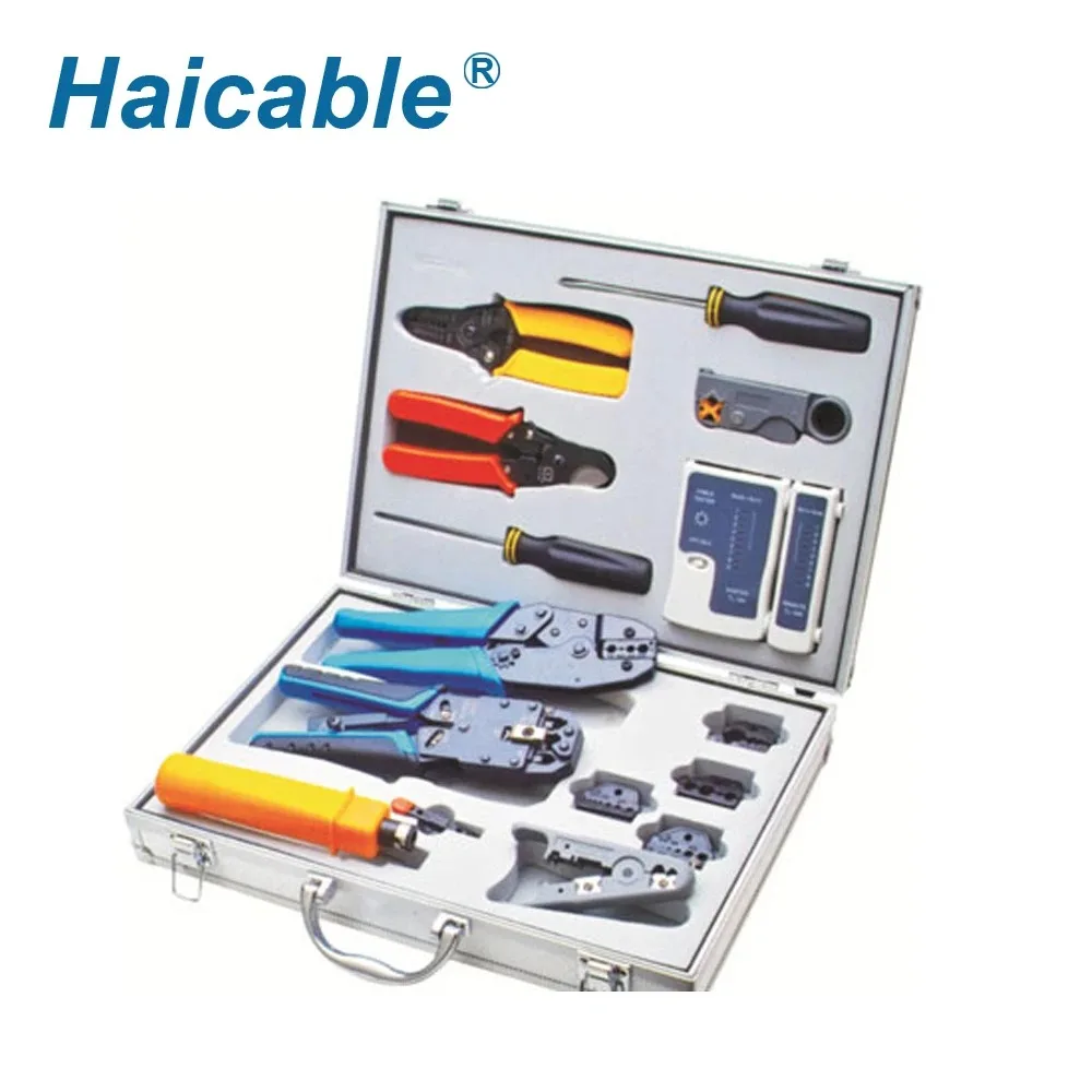 Hochwertiges Netzwerk-Toolkit Kabeltester HT-K4015 Netzwerk Cat5 Lan Tester Werkzeugset