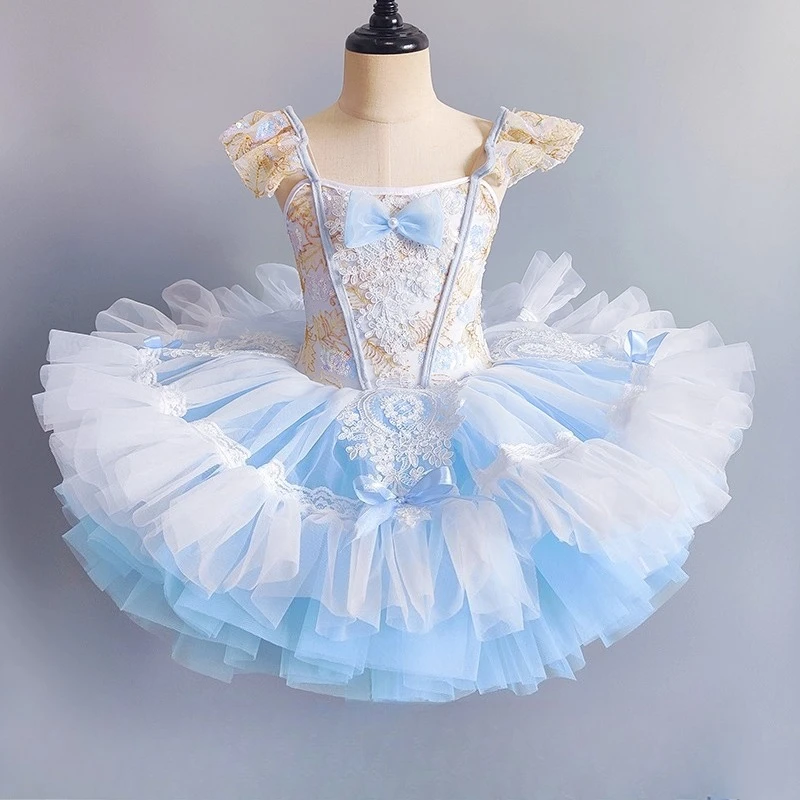 

Детские танцевальные костюмы, пачка-пачка для девочек, газовая юбка принцессы для подиума