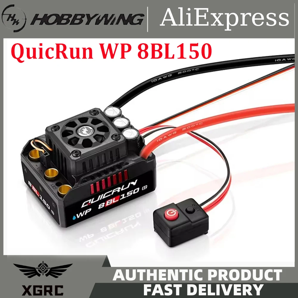 

HOBBYWING QuicRun WP 8BL150 G2 3-6S 150A Brushless ESC for 1/8 RC Model Car LCD LED ESC Program Card Buggy Accessories