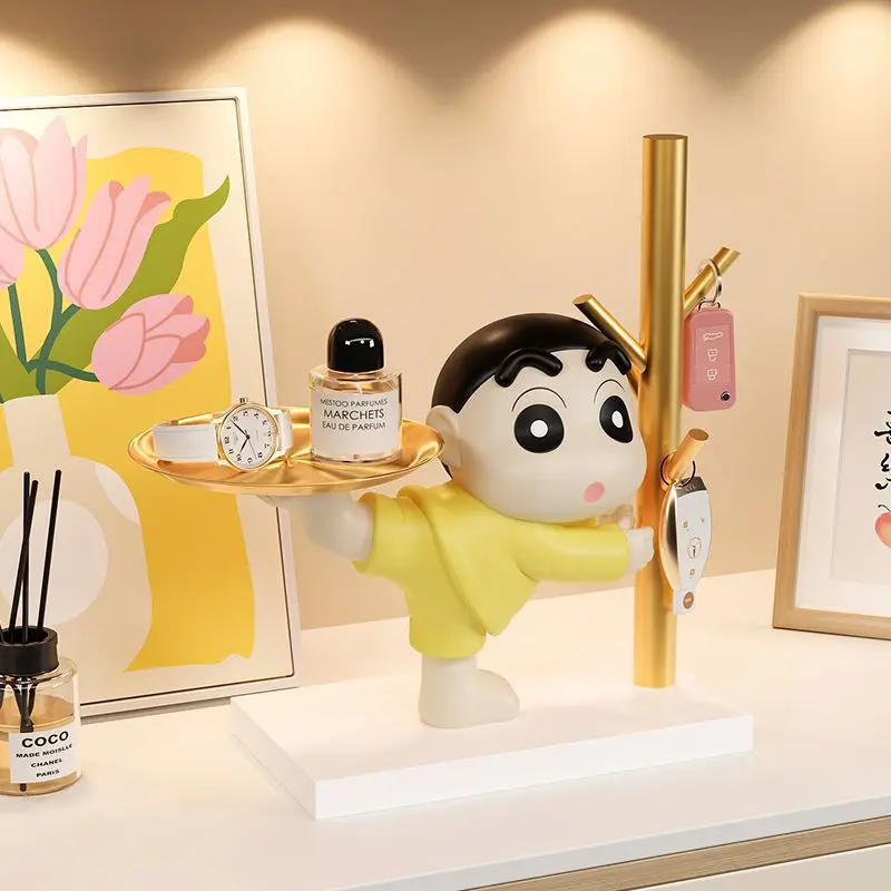 Crayon Shin-Chan Porch Key Storage Ornaments Entry Door Shoe Cabinet Living Room Home Decoration Move-in Gift