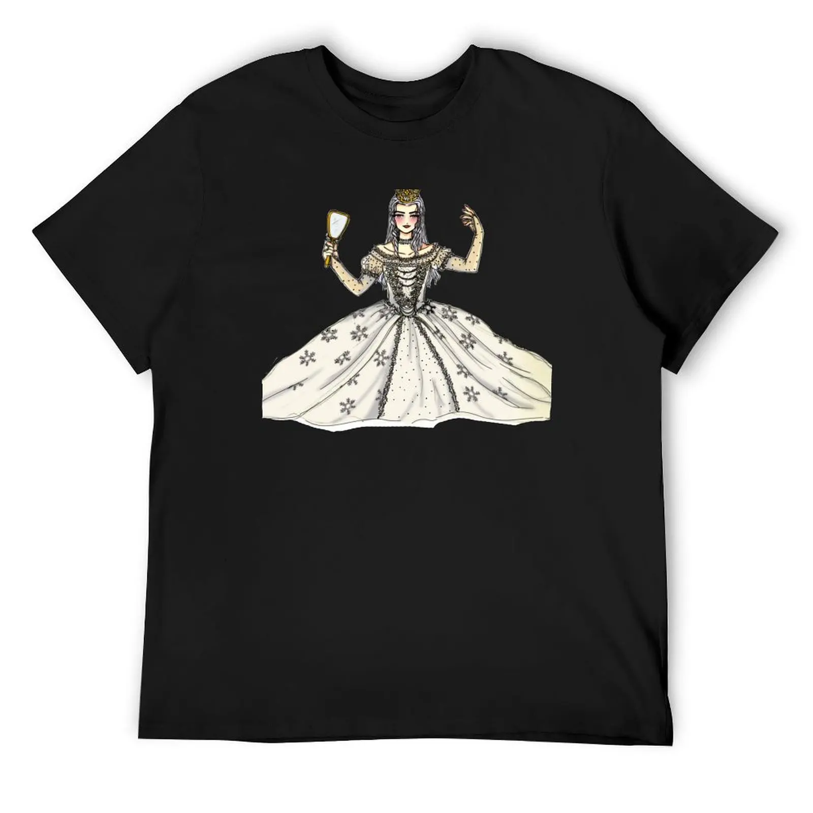 Алиса в поисках стекла - футболка The White Queen, мужские футболки больших размеров, мужские футболки с аниме