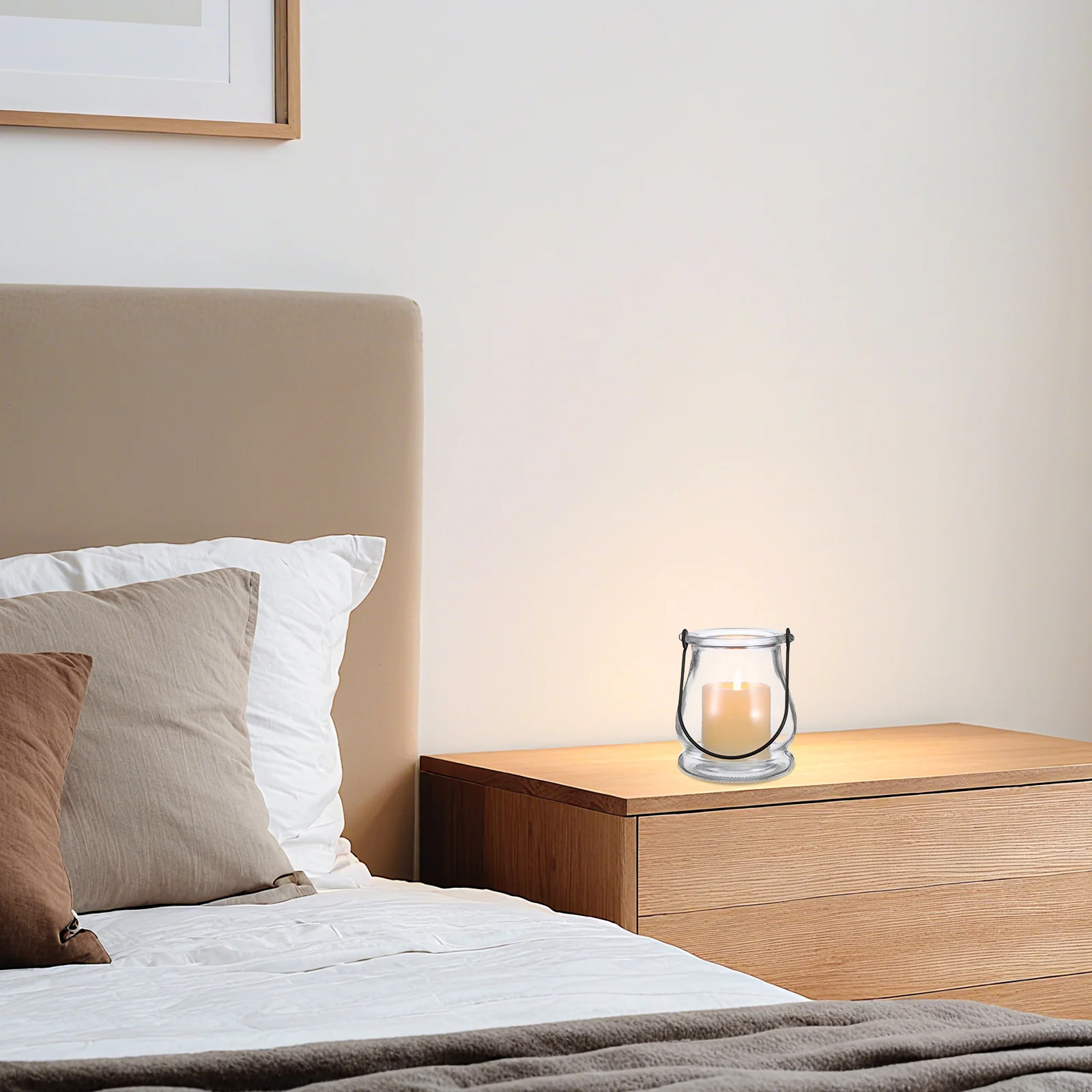 

4Pcs Hanging Holders Simple Design Glass Flower Container for Indoor Outdoor Use Elegant Stylish Hanging Holder