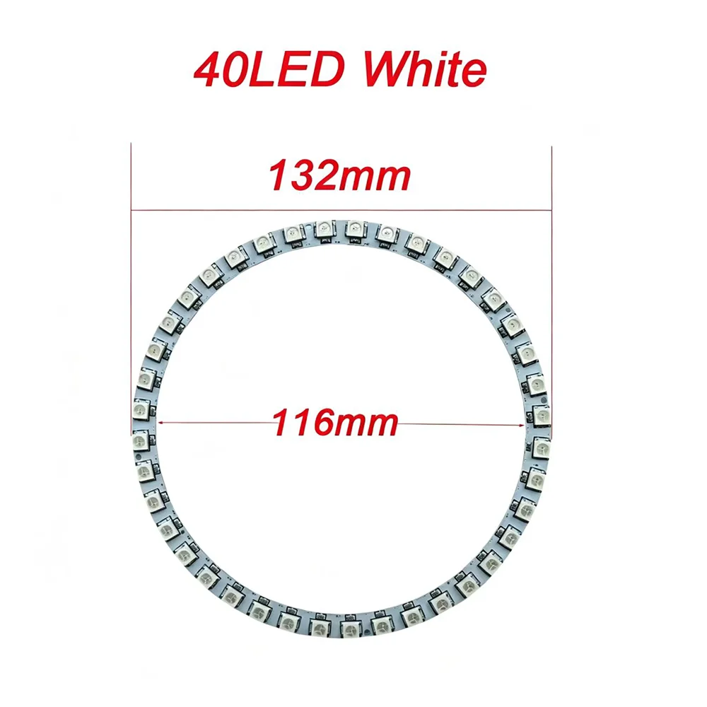 WS2812B Adressierbarer LED-Pixelring 8 bis 241 LEDs WS2812 5050 RGB-LED-Diodenring Farb-IC Integrierte LED – Detail 14