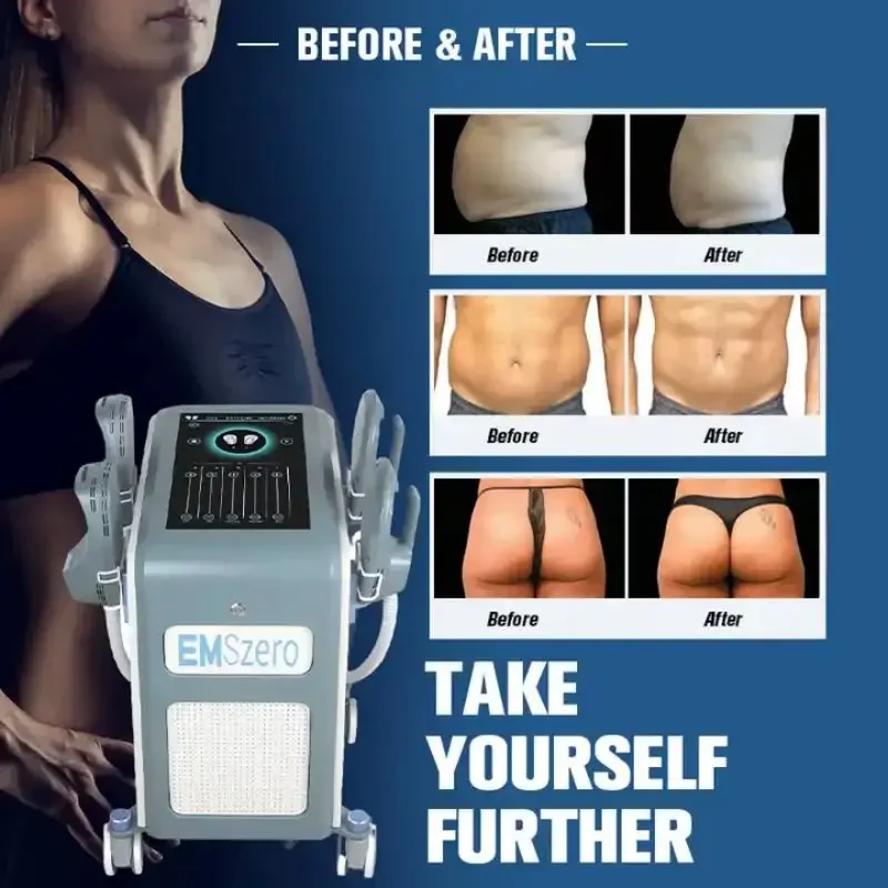 4-in-1 EMSzero NEO RF Muscle Building Body Reshaping Machine High-Intensity Electromagnetic Fat Burning Slimming Physiotherapy