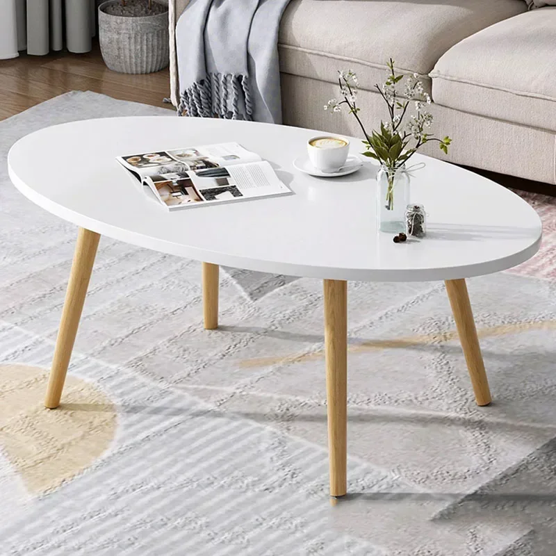 Oval Nordic Luxury Coffee Tables Modern Design Center Acrylic Coffee Tables Mesa Lateral Mesa De Centro De Sala Home Furniture