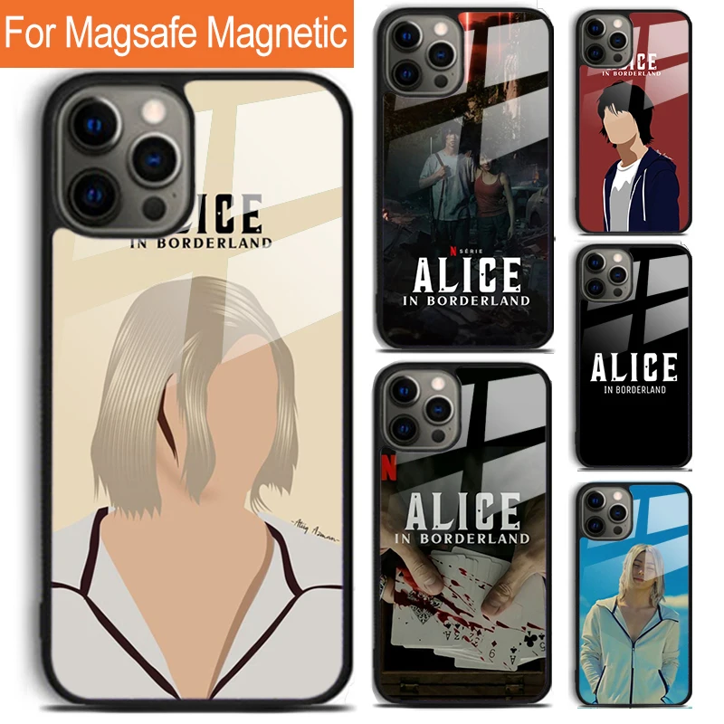 Alice in Borderland Phone Case For iPhone 16 15 14 13 12 11 Pro Max Plus Magsafe Magnetic Wireless Charging Cover